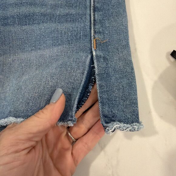 Rag & Bone Boyfriend Cut-Off Denim Shorts 29 Side Slits - Picture 3 of 7